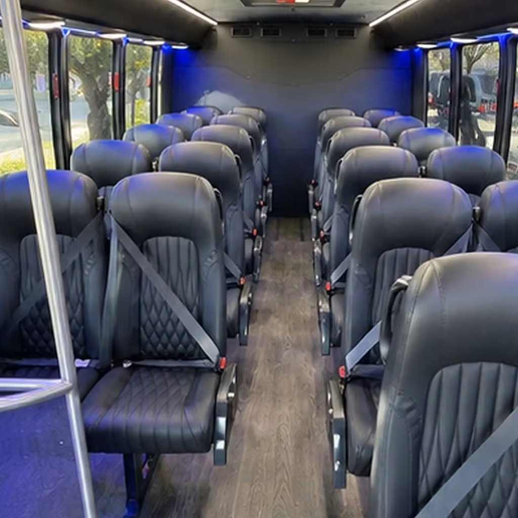 25 passenger minibus interior
